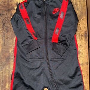 Nike Kids Black and Red Jumpsuit